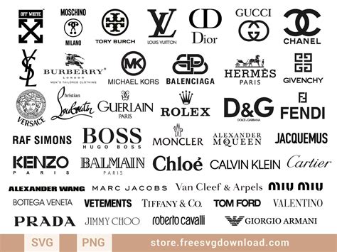 Fashion Brands SVG Bundle - Store Free SVG Download