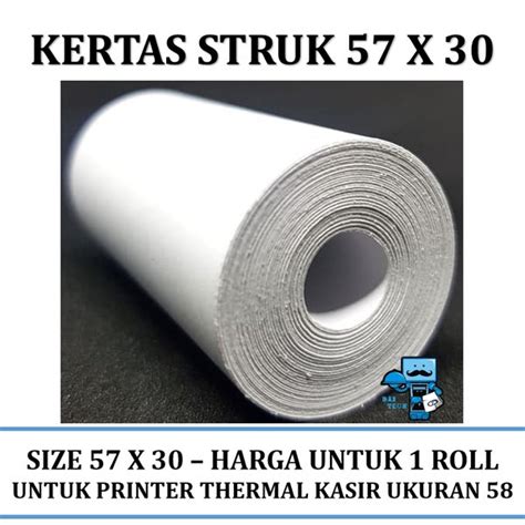 Jual Kertas Struk Thermal X Untuk Printer Kasir Harga Roll Di Lapak Das Technology