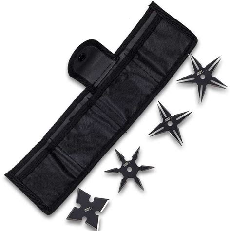 Shuriken Variety Pack Black Throwing Stars Traditional Ninja Stars