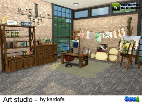 Sims 4 Ccs The Best Art Studio By Kardofe