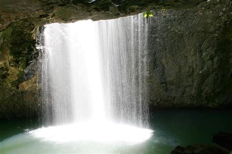 Natural Arch Waterfall A Photo From Queensland East