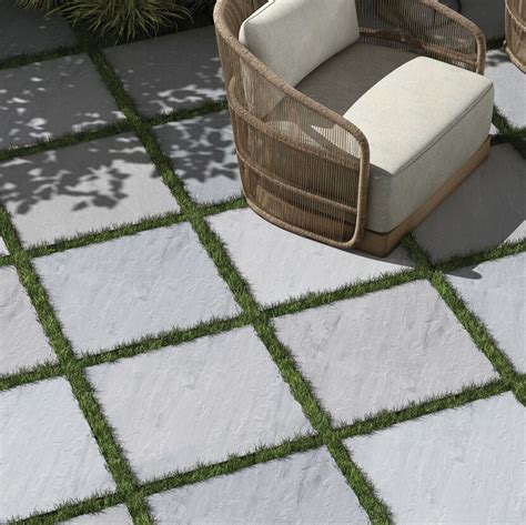 Kandla Grey Porcelain Paving Slabs Outdoor Paving Tiles