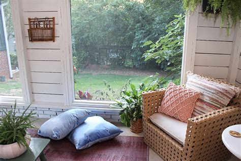 Shed Turned Boho Screened Porch Screened Porch Shed