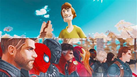 Shaggy Ultra Instinct Vs The Avengers Marvel Vs Scooby Doo Epic Fight Youtube
