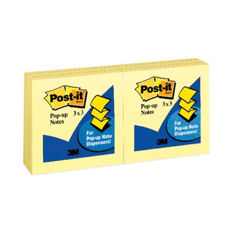 Post It Original Canary Yellow Pop Up Refill 3 X 3 12pack R330yw