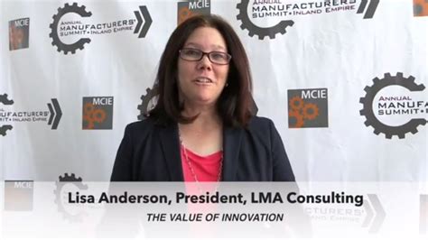 Lisa Anderson The Value Of Innovation In Manufacturing Youtube