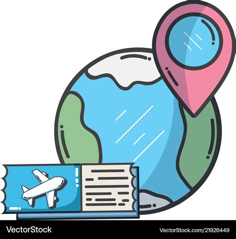 Travel And Vacation Cartoons Royalty Free Vector Image