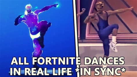 All New Fortnite Dances In Real Life Living Large And Work It Out
