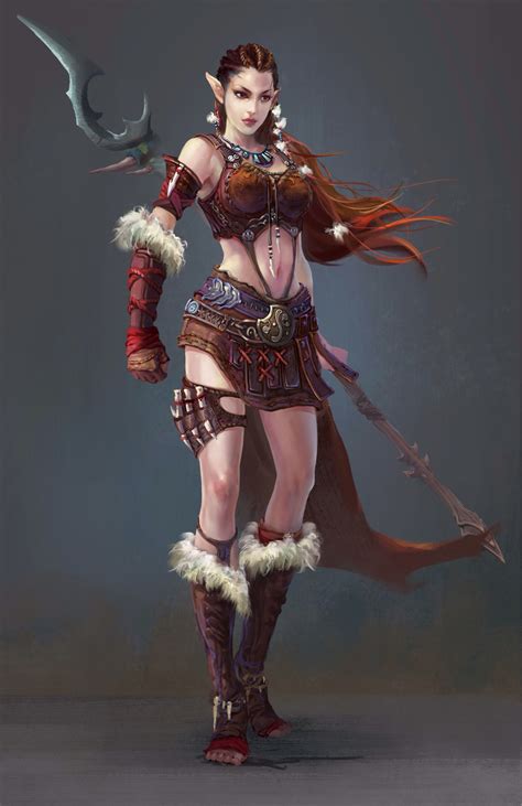 guerrera elf fighter female elf fantasy female warrior warrior woman