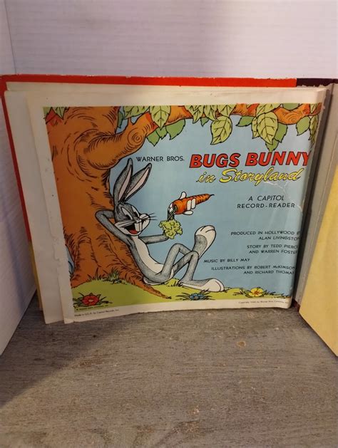 Warner Bros Bugs Bunny In Storyland Record Looney Tunes 78 Rpm 1949 Lp