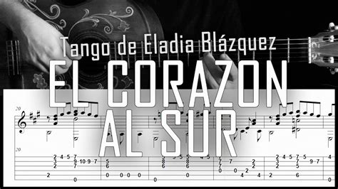 El Corazón Al Sur Tango Fingerstyle Guitar Arreglo Solista Con