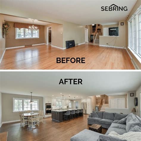 Ranches are popular for several reasons: BEFORE & AFTER: We remodeled this kitchen and living room ...