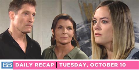 The Bold And The Beautiful Recap Hope Loses It Over Sheila