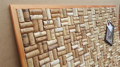 Wine Cork Pin Board Hand Crafted From Re Cycled Wine Corks In Etsy