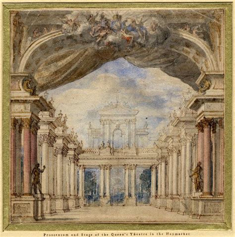 Proscenium Arch And Stage Of A Theatre Perhaps The Queens Later King