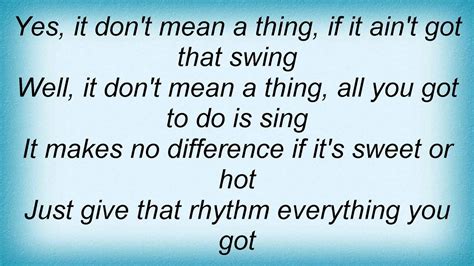 Louis Armstrong It Dont Mean A Thing If It Aint Got That Swing