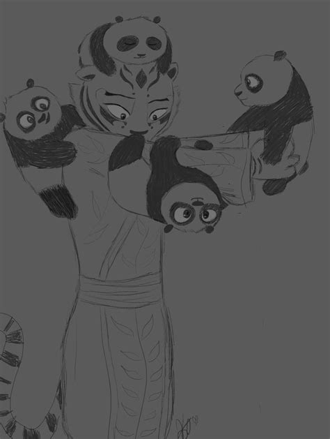 Tigress Surrounded By Pandas King Fu Panda Panda Art Kung Fu Panda