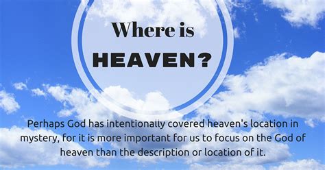 It also shows your current address and exact coordinates, latitude / longitude. Where is heaven? What is the location of heaven?