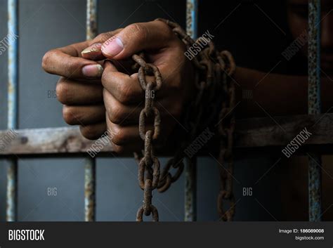 Prisoner Chain Holding Image And Photo Free Trial Bigstock