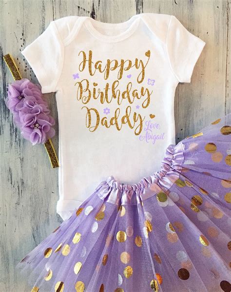 Your unconditional love is the greatest gift i could have. Happy Birthday Daddy Flutter Sleeve Bodysuit Gold Baby ...
