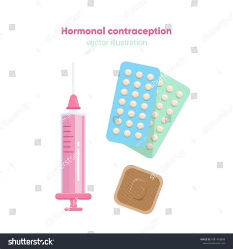 Womens Hormonal Contraception Different Methods Oral Stock Vector Royalty Free 1981438898