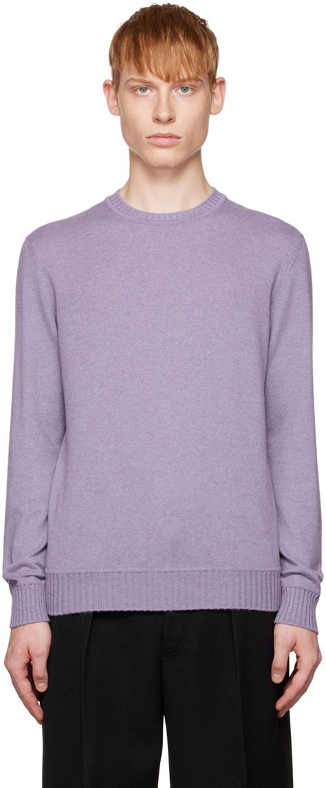 Zegna Purple Cashmere Sweater Zegna