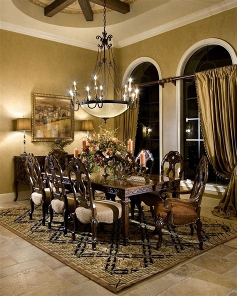 Private Residence A Windermere Florida Mediterranean Dining Room