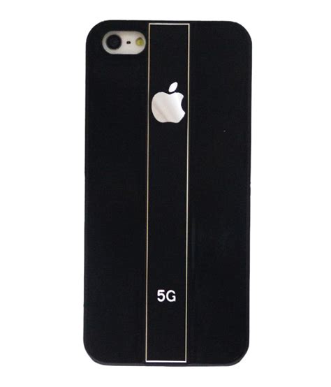 Gocrazzy Back Cover For Iphone 5 5s Black Plain Back Covers