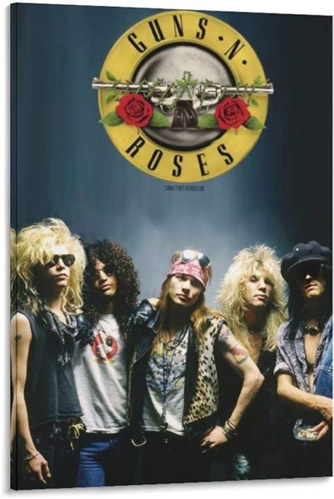 SUIGE Guns N Roses Band Character Poster Canvas Art Poster And Wall Art