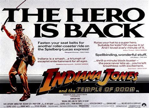 If you have kids in your household, consider watching some of these movies together as a. How "Indiana Jones and the Temple of Doom" Created the PG ...
