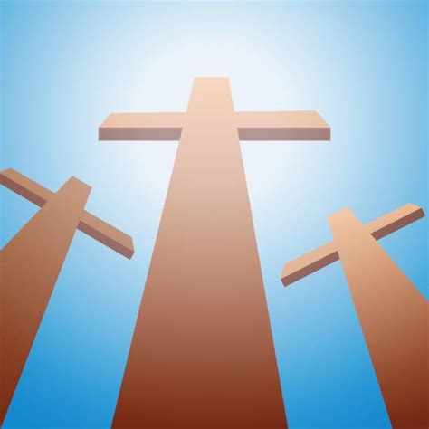 Jesus walks on water coloring sheet. 3 Crosses On A Hill Illustrations, Royalty-Free Vector ...