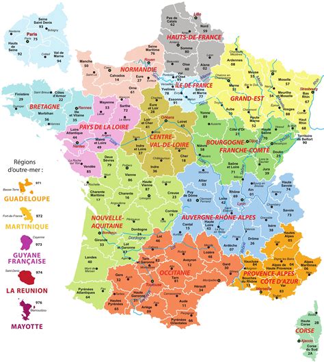 Carte De France Avec Villes Principales Cartes Des Villes Et Quiz