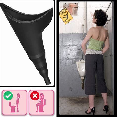 Female Urination Device Female Urinal Silicone Funnel Urine Cups Reusable Portable Urinal For