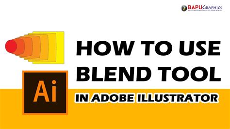 How To Use The Blend Tool Adobe Illustrator Tutorial Youtube