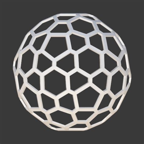 3d Honeycomb Sphere Turbosquid 1383519