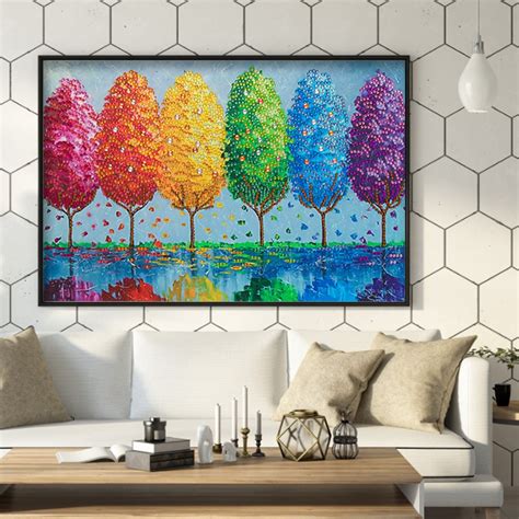 Colorful Tree Crystal Rhinestone Diamond Painting