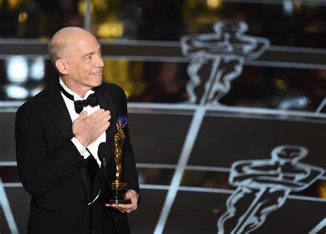 j k simmons wins oscar for supporting actor the boston globe