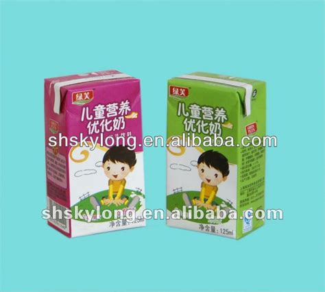 Aseptic Uht Milk Packing Carton 250ml 500ml 1000ml Slim And Standard