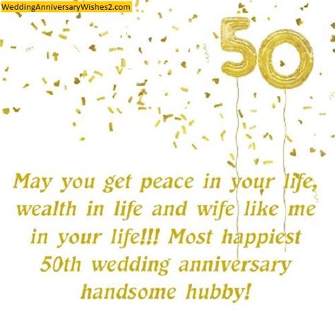 80 50th Wedding Anniversary Wishes Messages For Husband And Wife