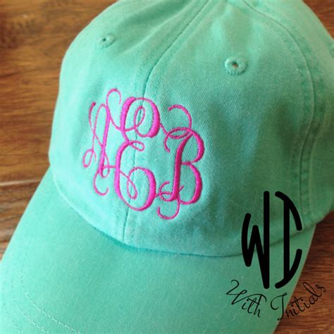 Monogrammed Hat Monogram Cap With Cool Mesh Lining And Adjustable