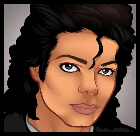 How To Draw Michael Jackson Easy Step By Step Drawing Guide By Dawn