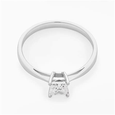 Mogul 18ct White Gold Princess Cut Diamond Engagement Ring 05ct At John Lewis And Partners