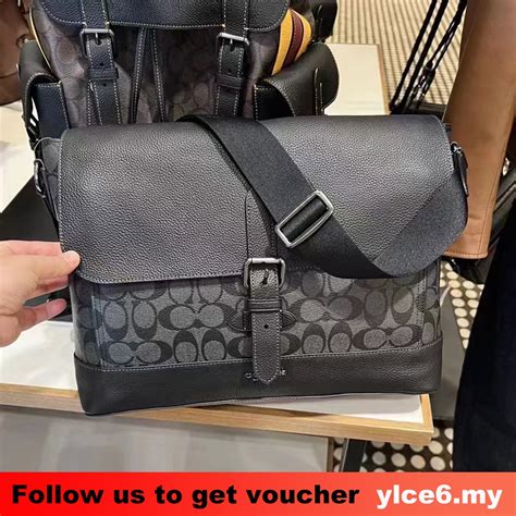 Coach Cb842 Hudson Messenger Men Crossbody Sling Bag 842 Shopee Malaysia