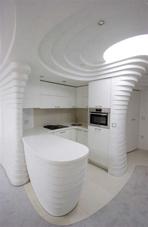 Wavy Architectural Design Ceilings Walls Furniture