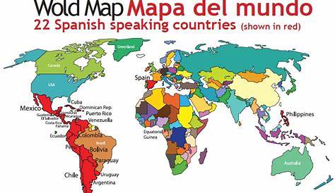 spanish speaking countries map worksheets