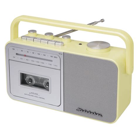 Studebaker Sb2130cs Portable Cassette Playerrecorder With Amfm Radio