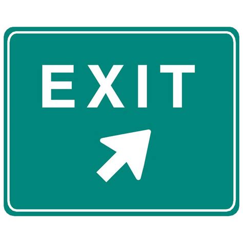 Interstate Exit Sign Clip Art