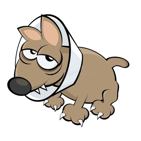 Sick Cartoon Dog Stock Vector Illustration Of Veterinary 24865749
