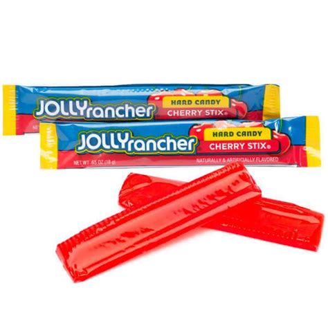 Jolly Rancher Candy Stix Cherry 36 Piece Box Candy Warehouse