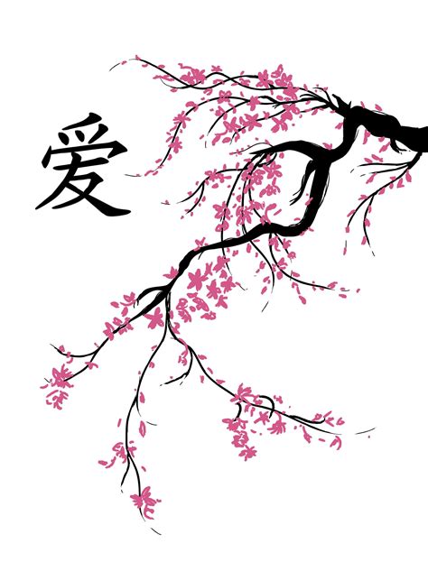 How To Draw A Cherry Blossom Tree At Drawing Tutorials